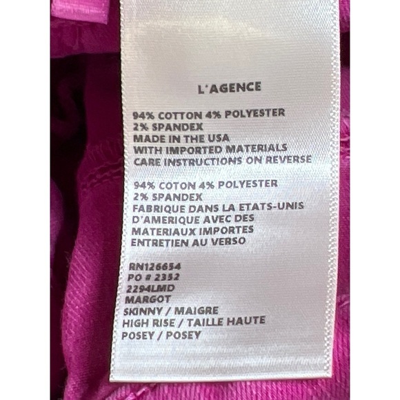 NWT L'AGENCE Margot Jean Posey 26 - Picture 4 of 9